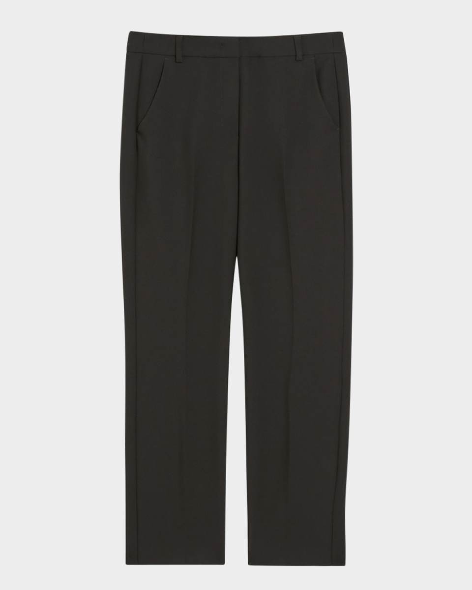 Rana Cropped Double-Faced Canvas Pants